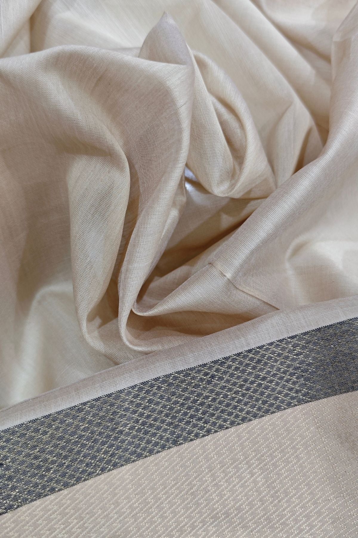 Lavender Kell Border Maheshwari Saree