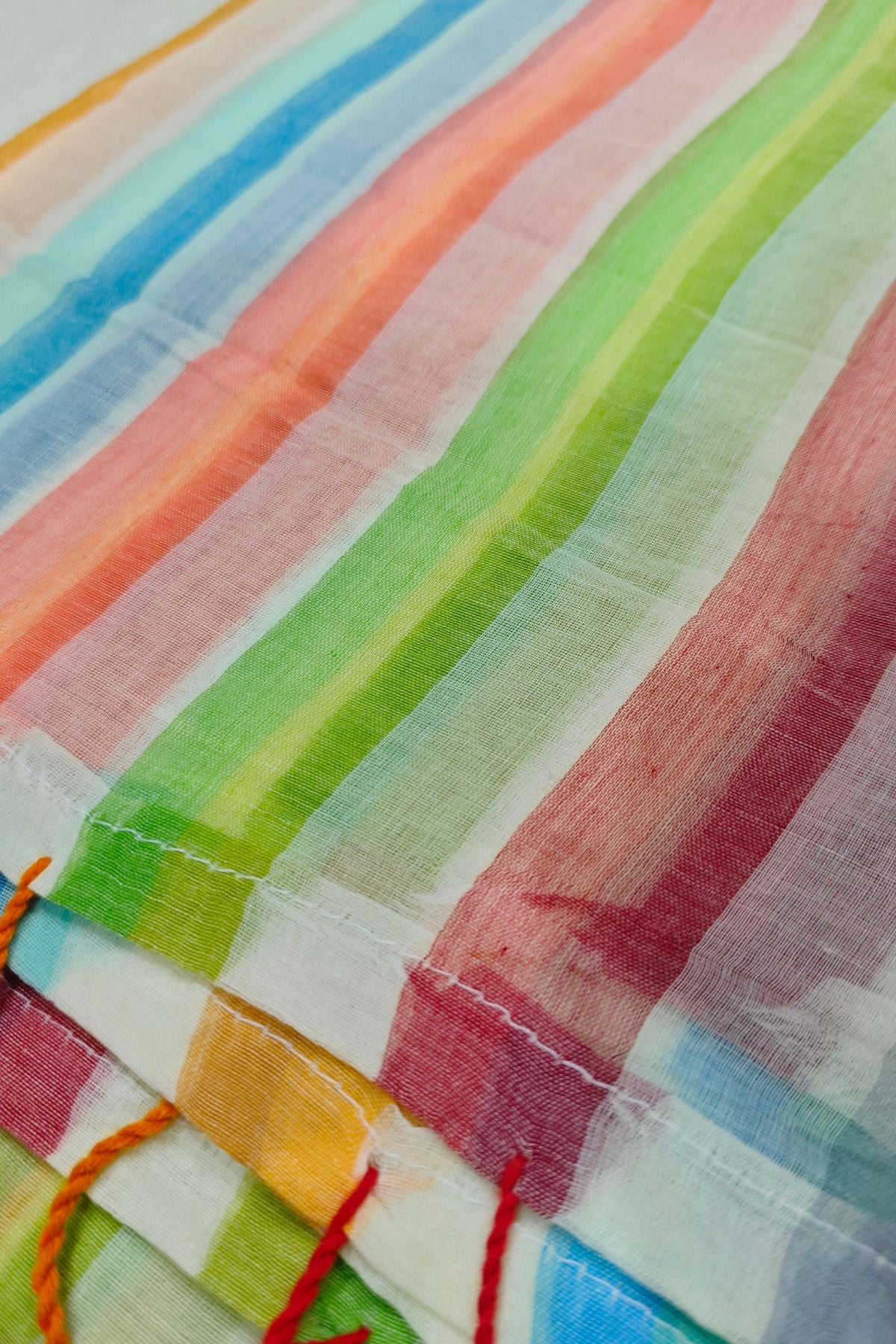 Multi-coloured Mulcotton Saree 2