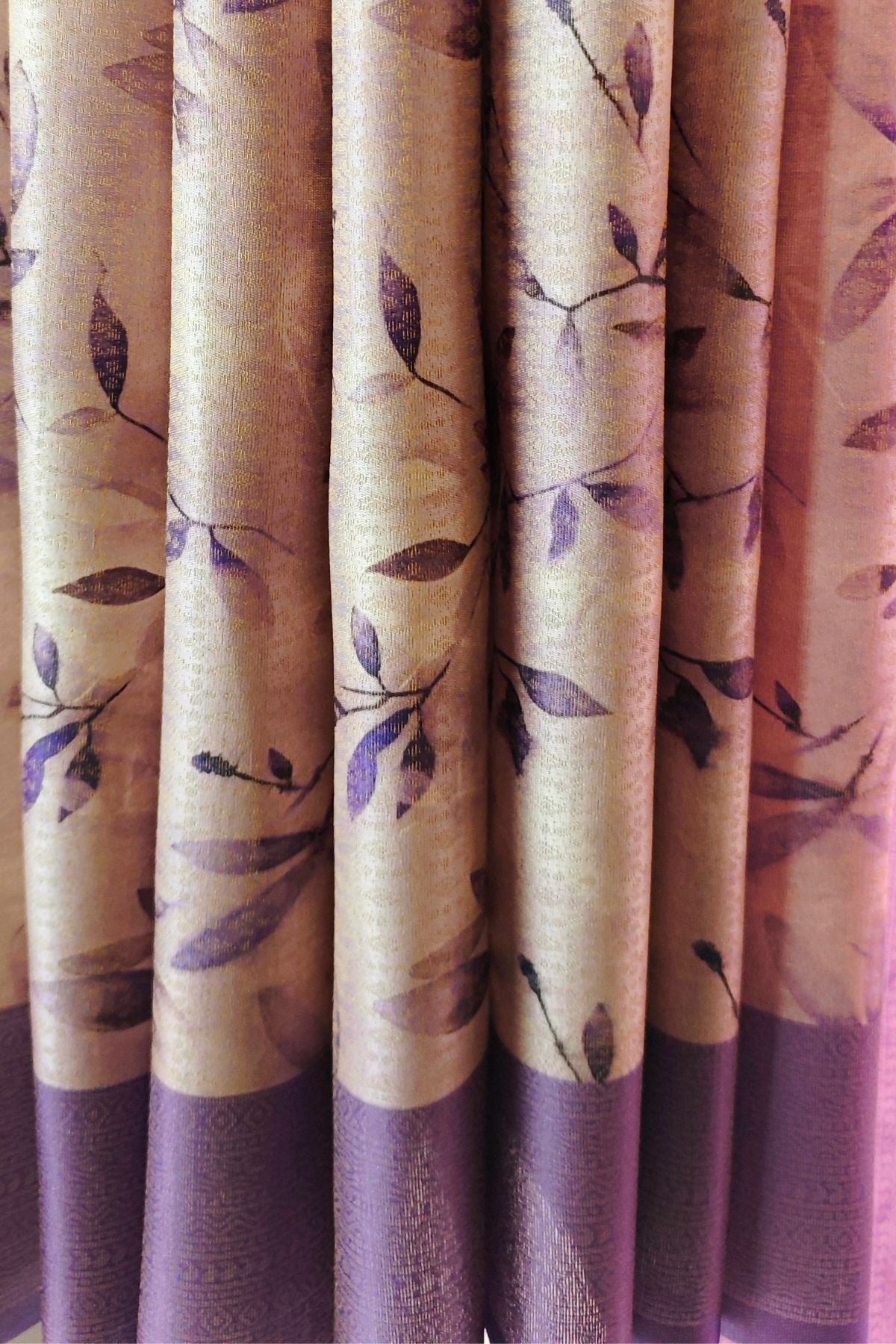 Lavender Rajguru Printed Saree