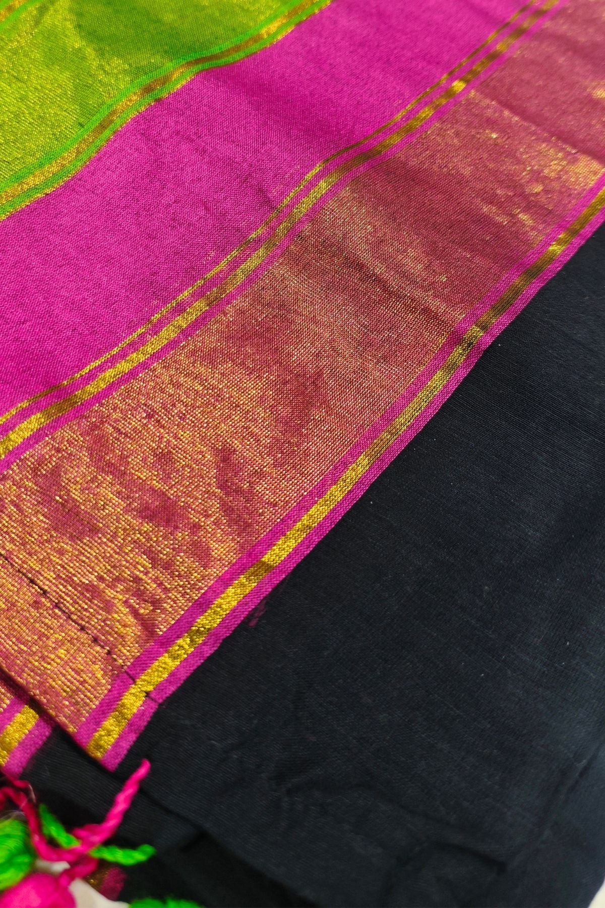 Black Mulcotton Saree