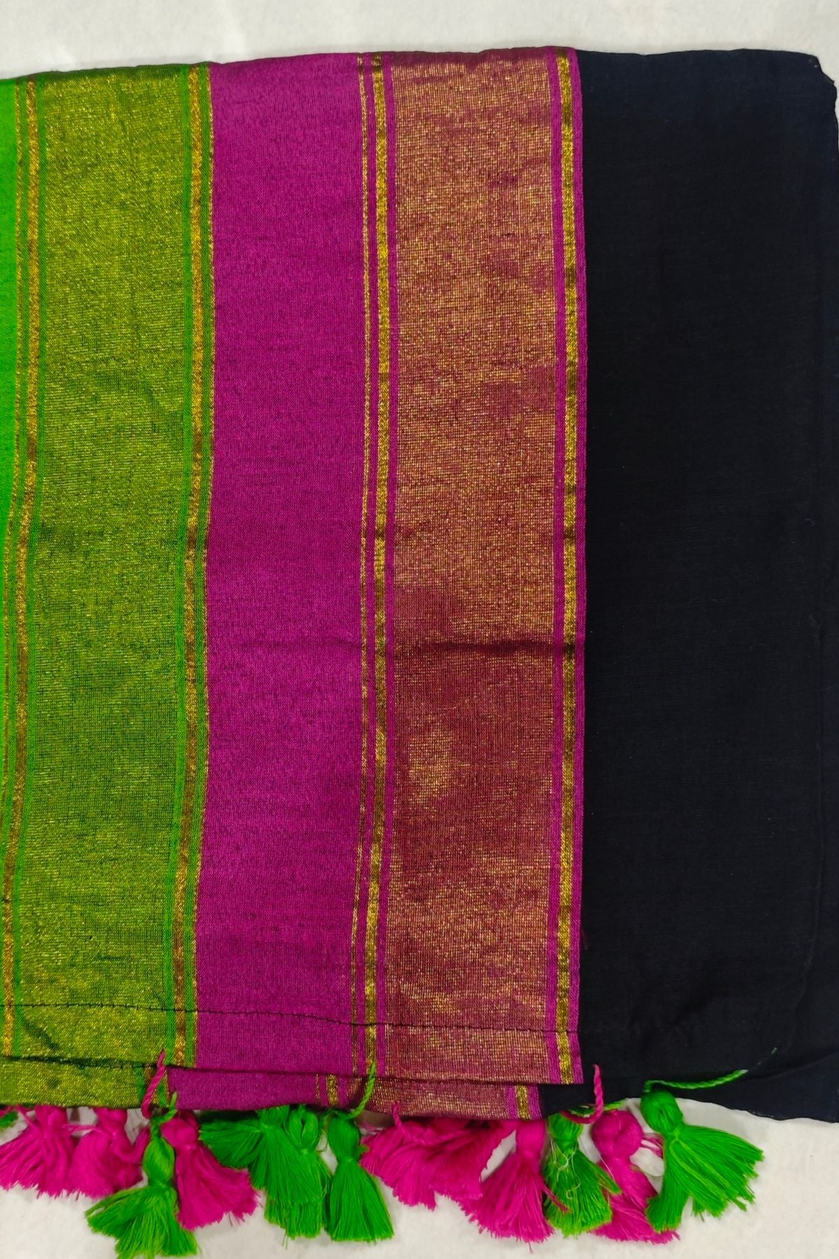 Black Mulcotton Saree