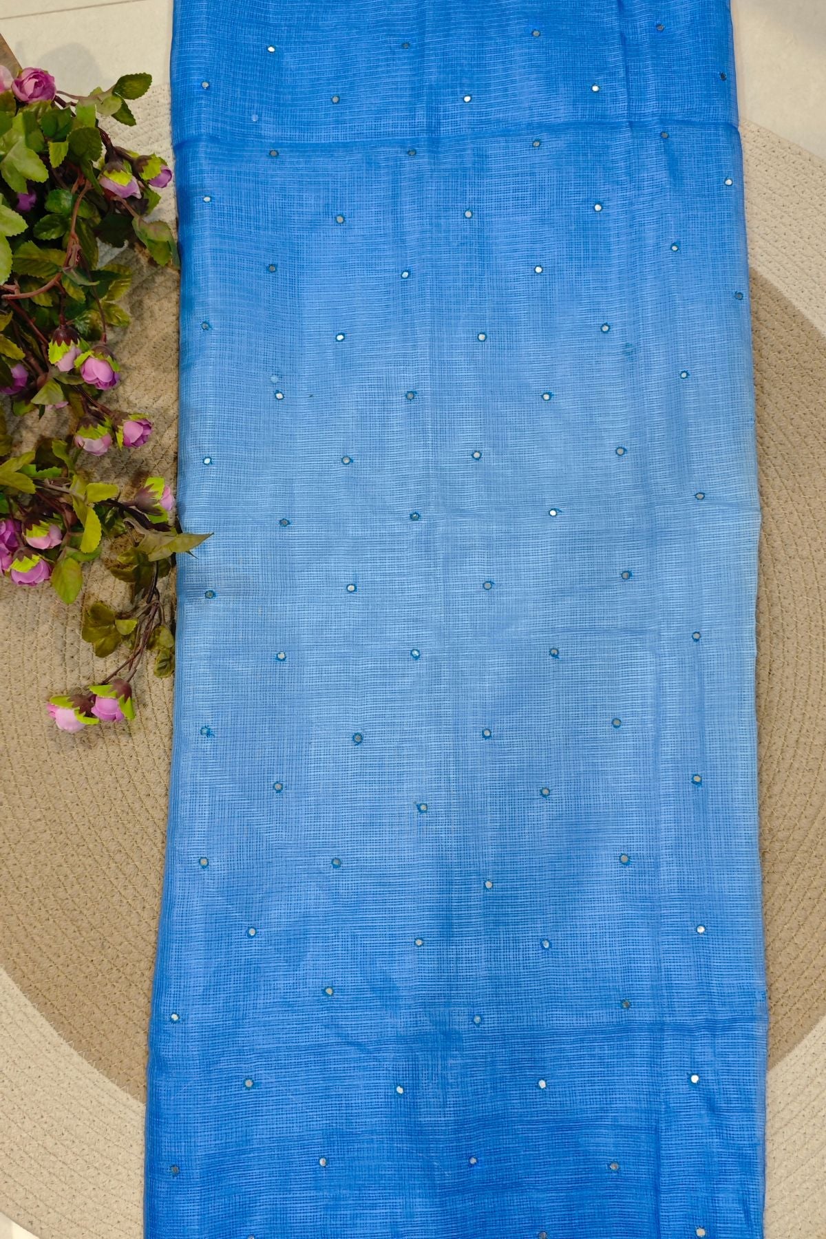 Blue Kota Ombre Saree