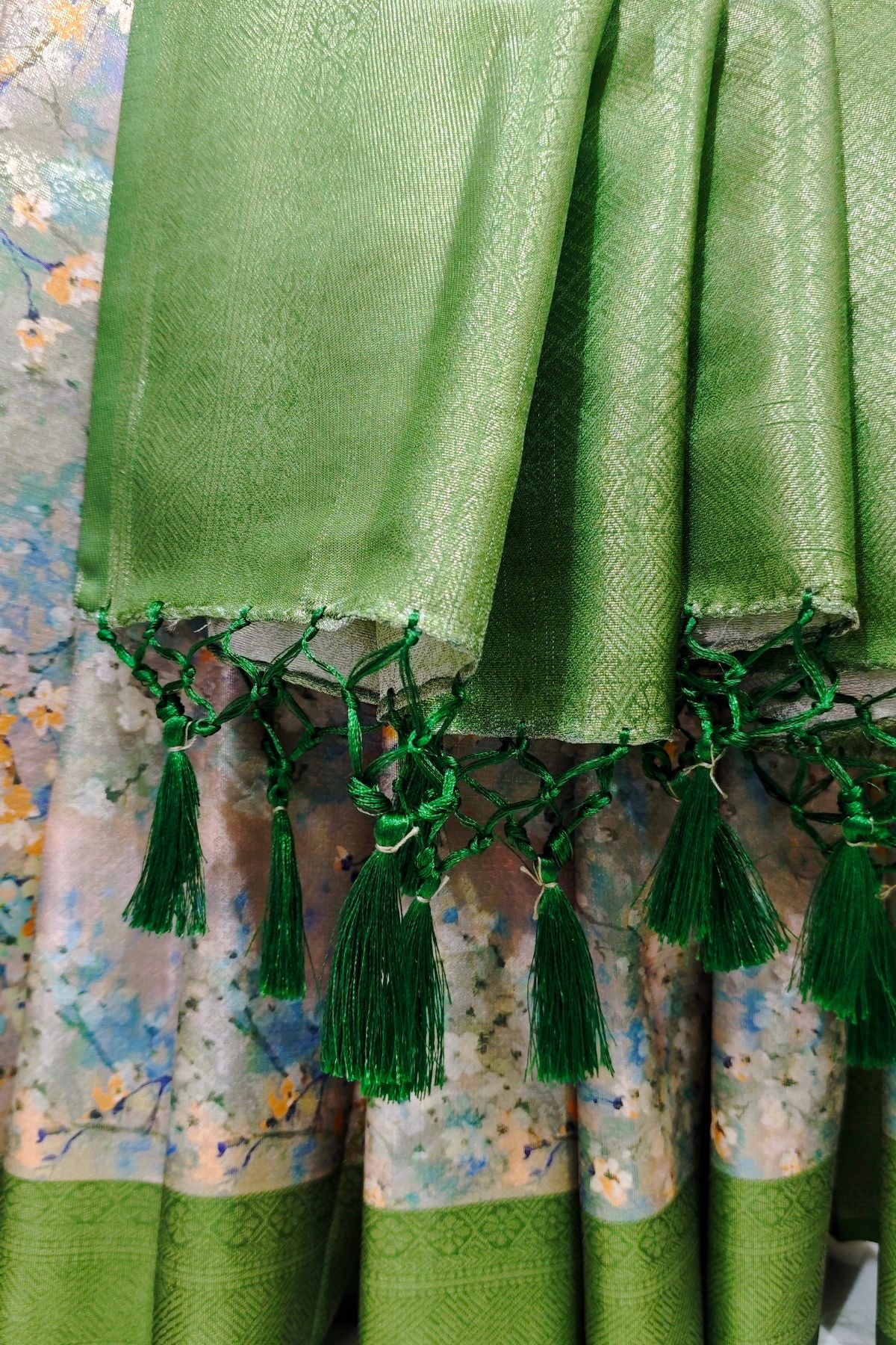Green Rajguru Printed Saree