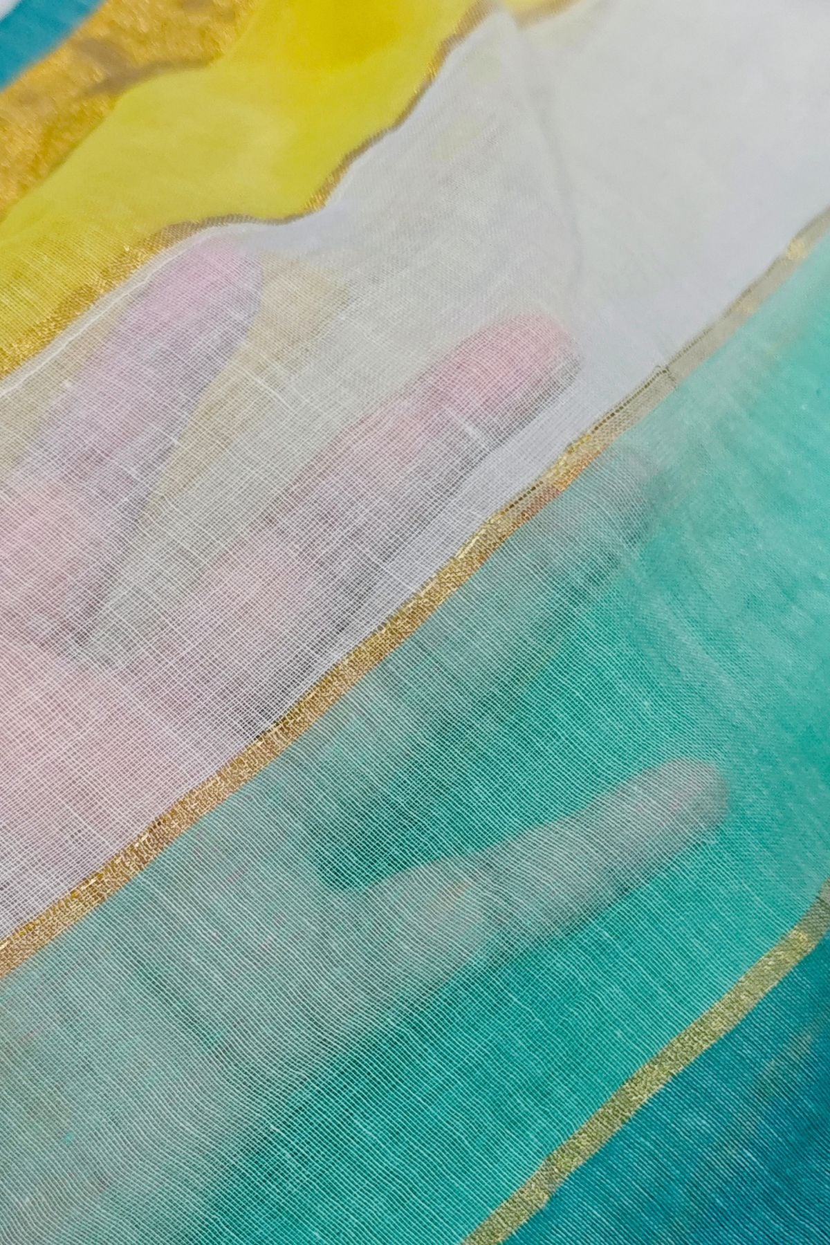 Multi-coloured Mulcotton Saree 1