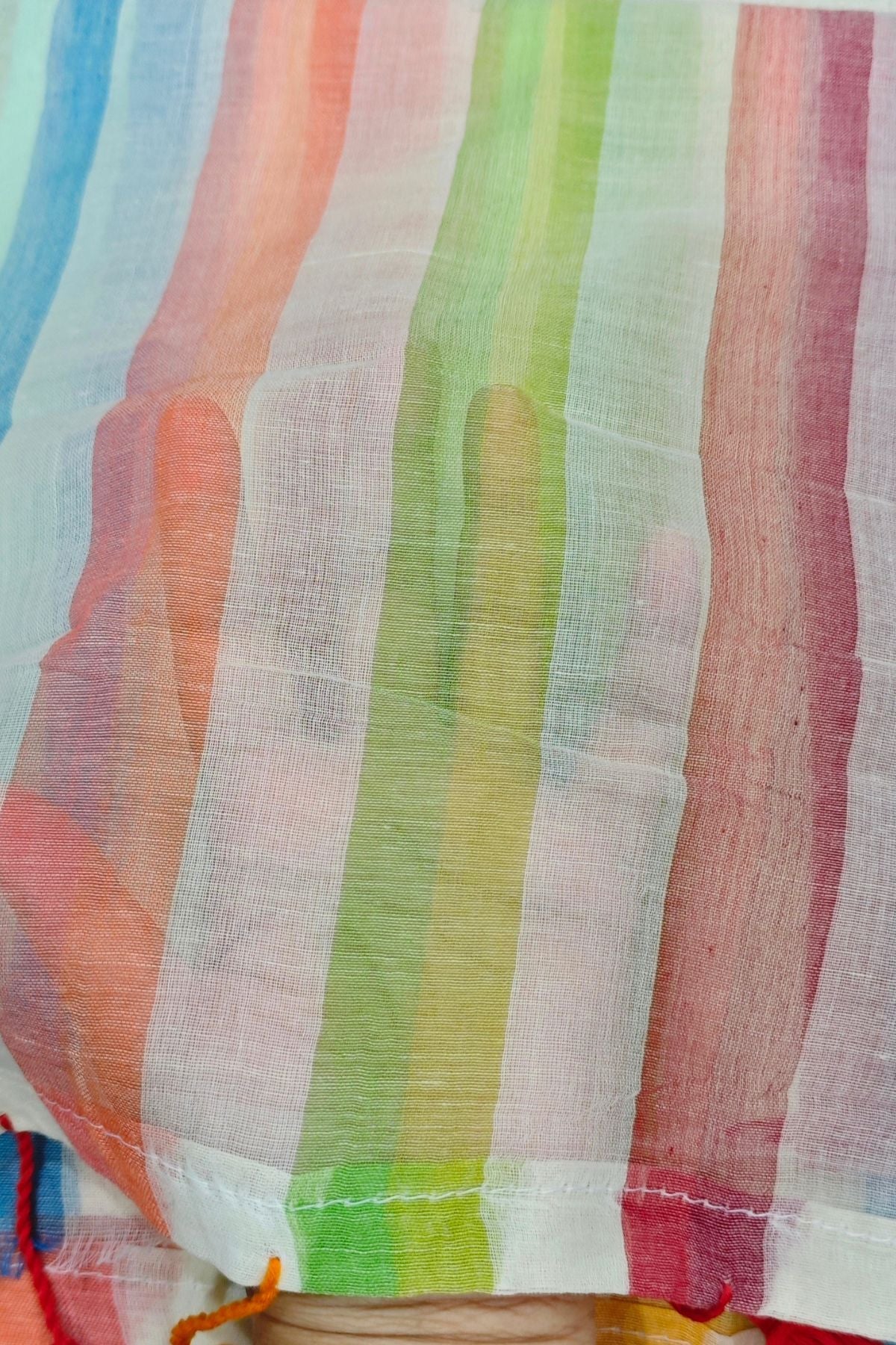 Multi-coloured Mulcotton Saree 2