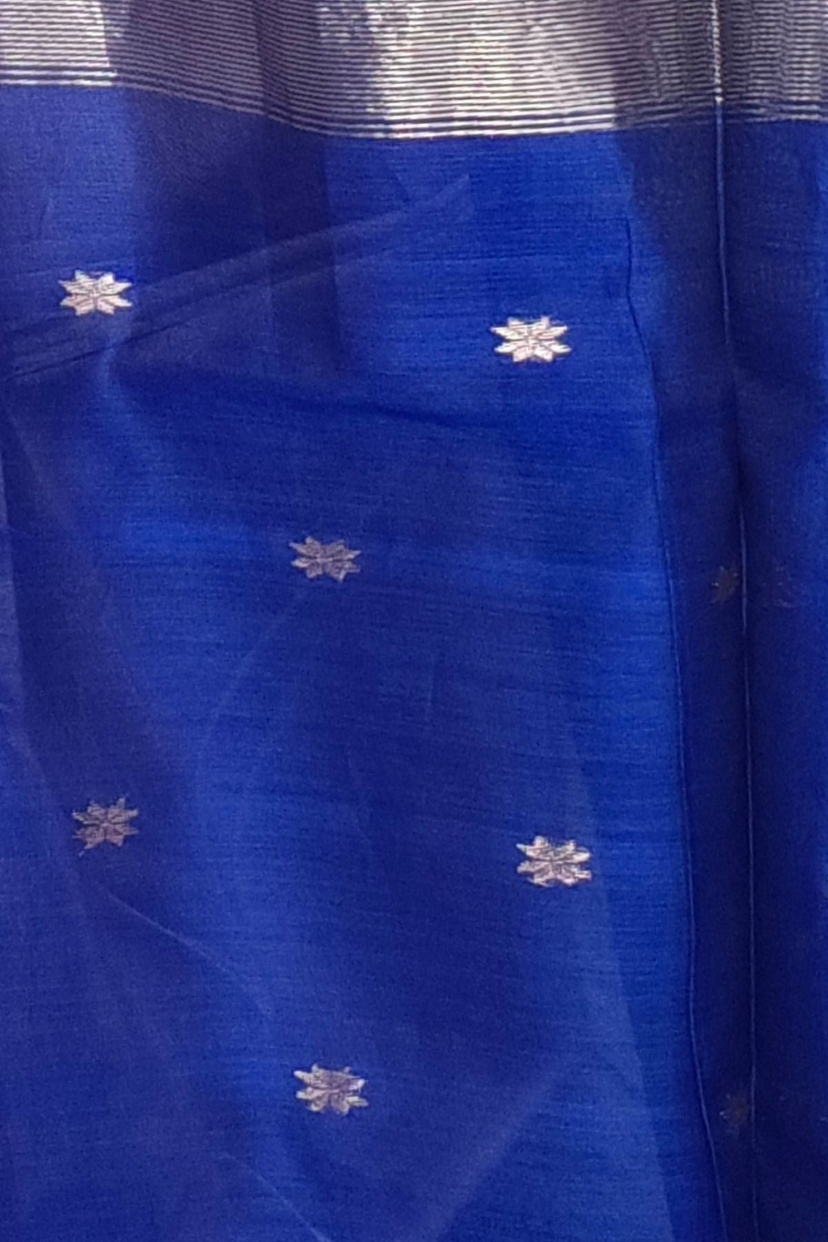 Lavender Star Buti Maheshwari Saree