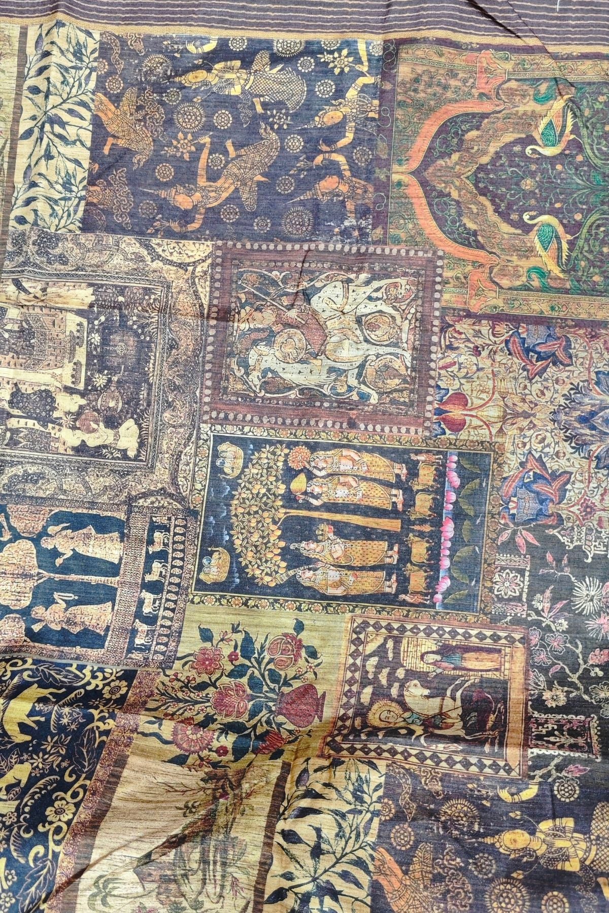 Pedana Kalamkari Silk Saree