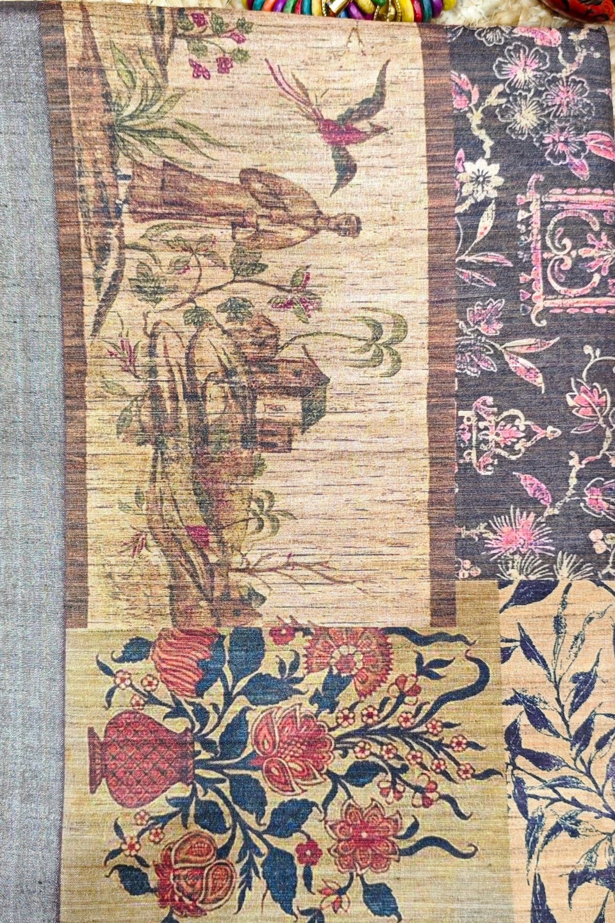 Pedana Kalamkari Silk Saree