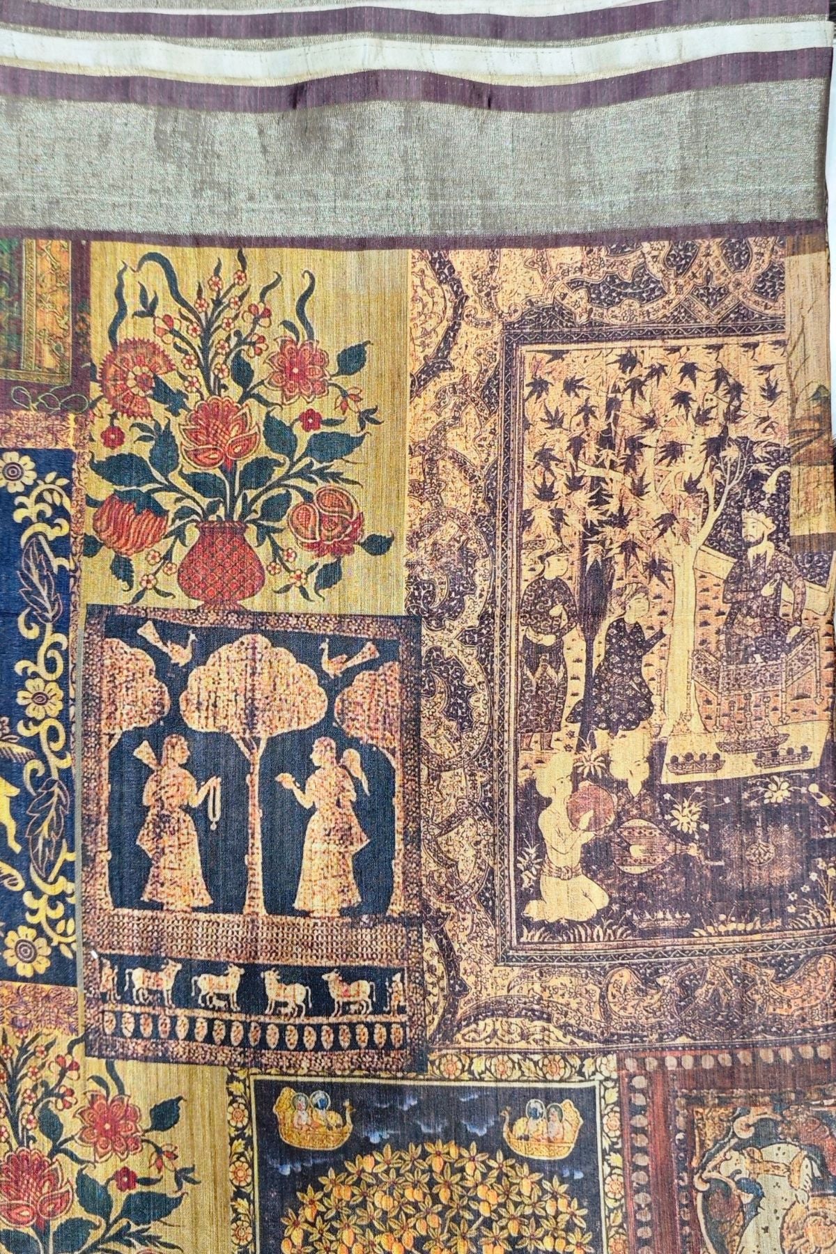 Pedana Kalamkari Silk Saree