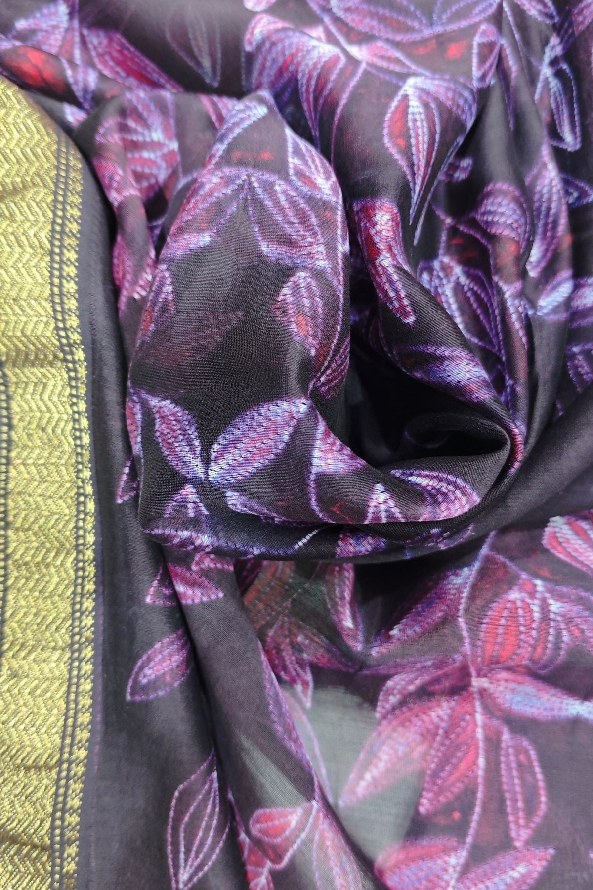 Pink Shibori Maheshwari Saree