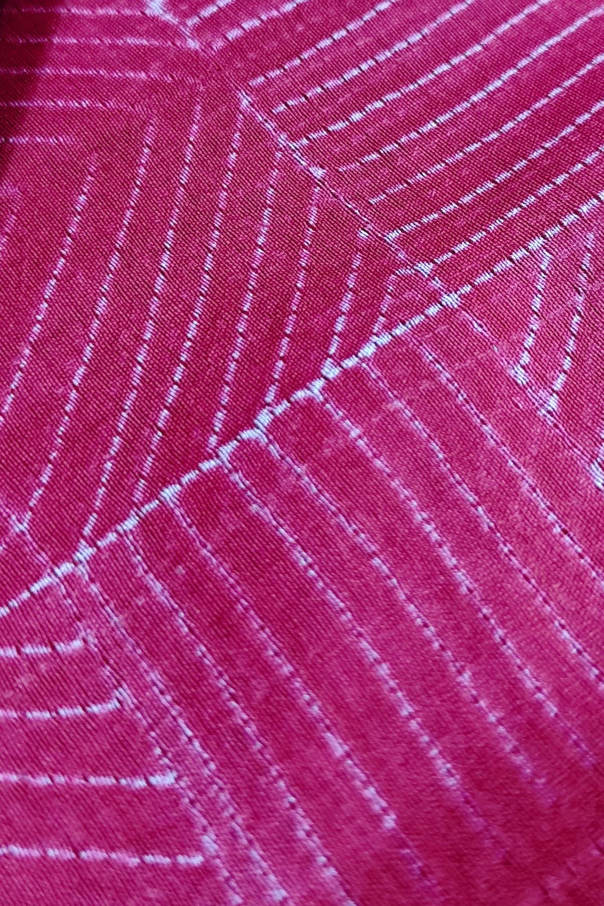 Pink Shibori Maheshwari Saree