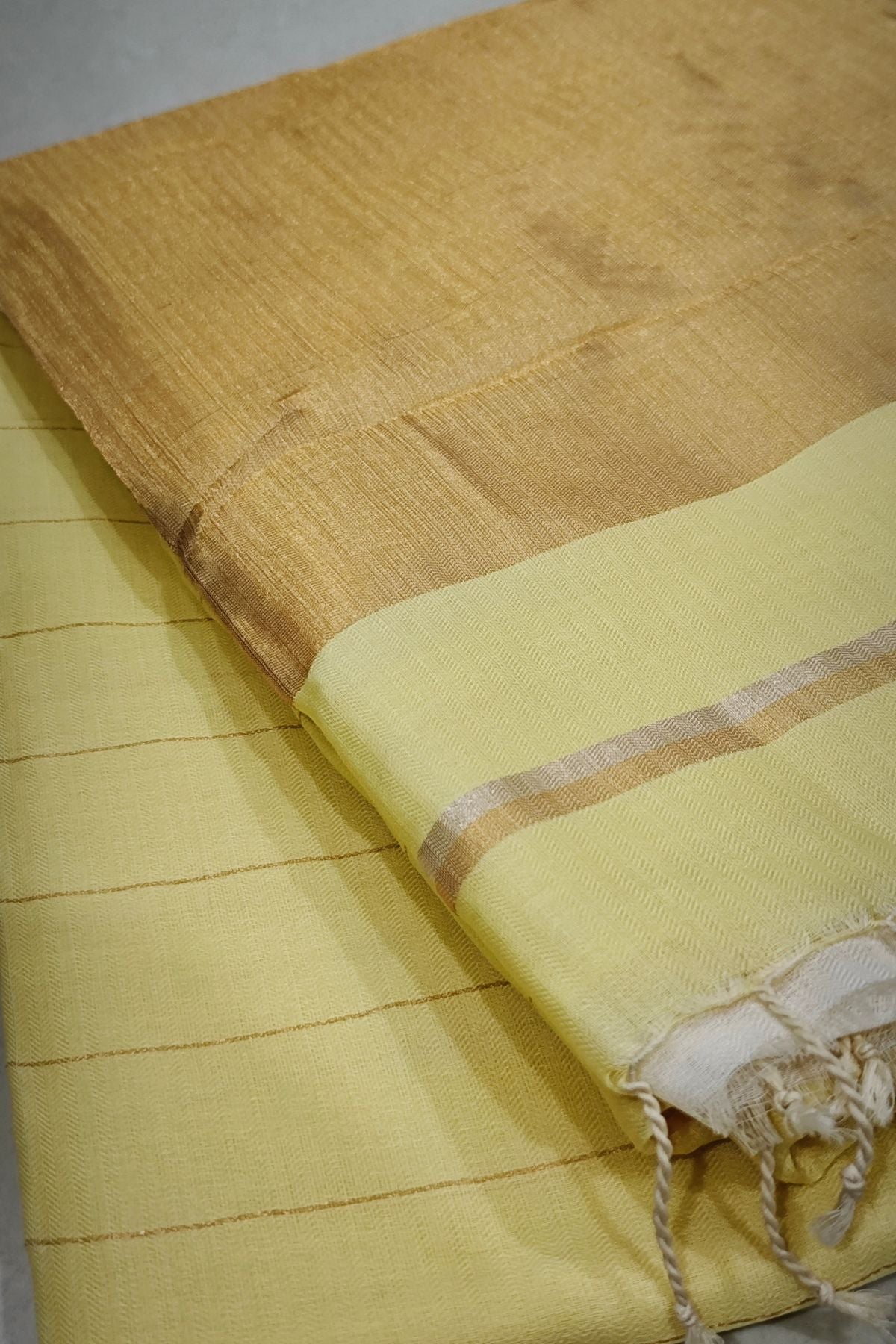 Yellow 4 Pedal Maheshwari Saree